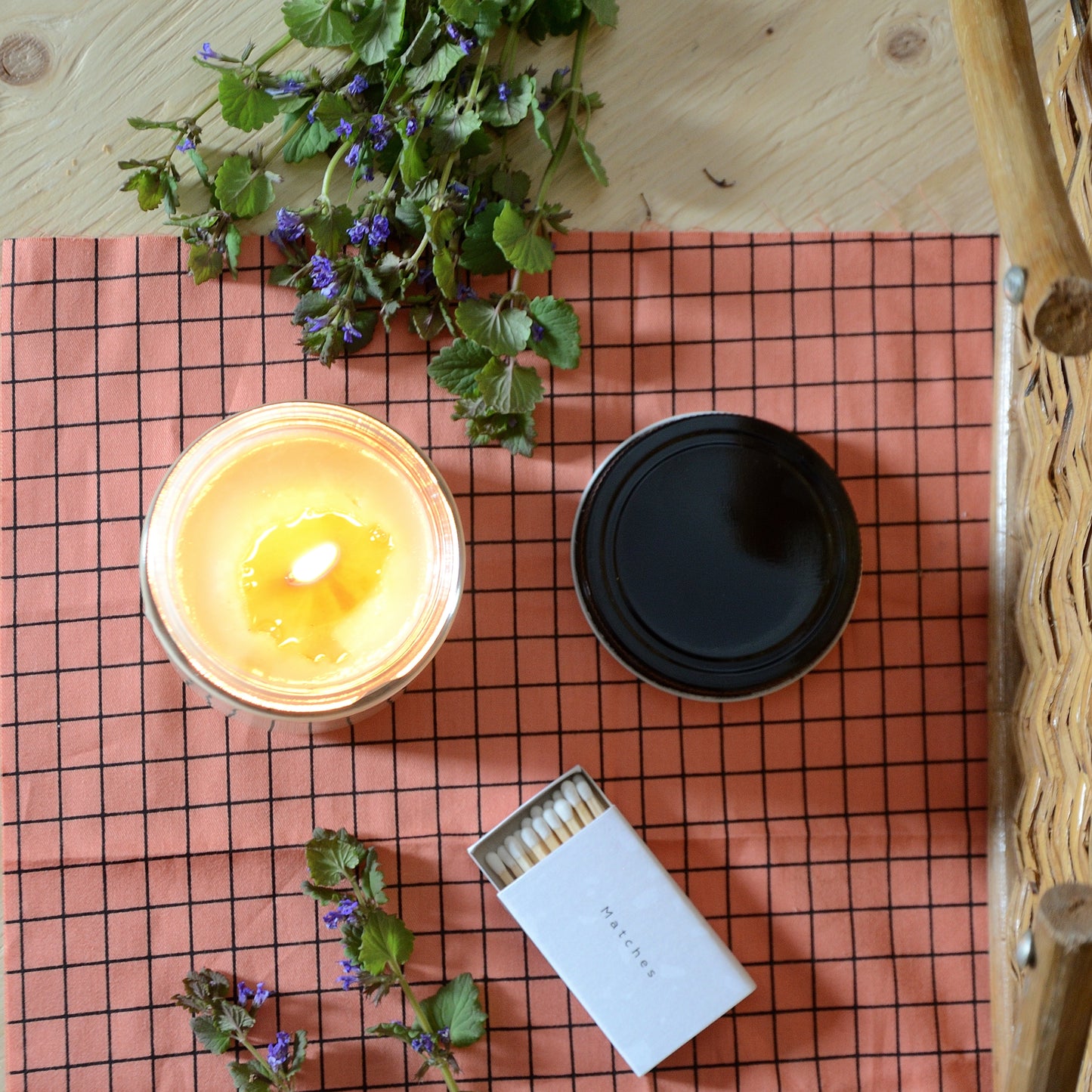 Apricot + Spruce Candle